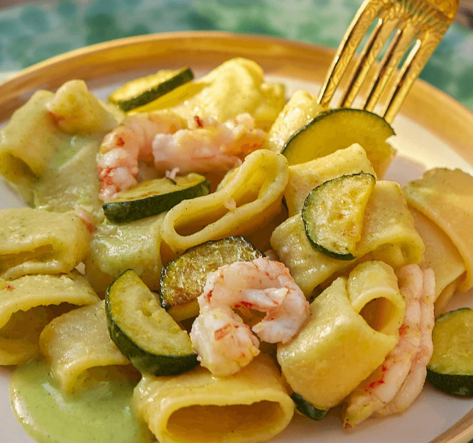 Piatto Calamarata con scampi