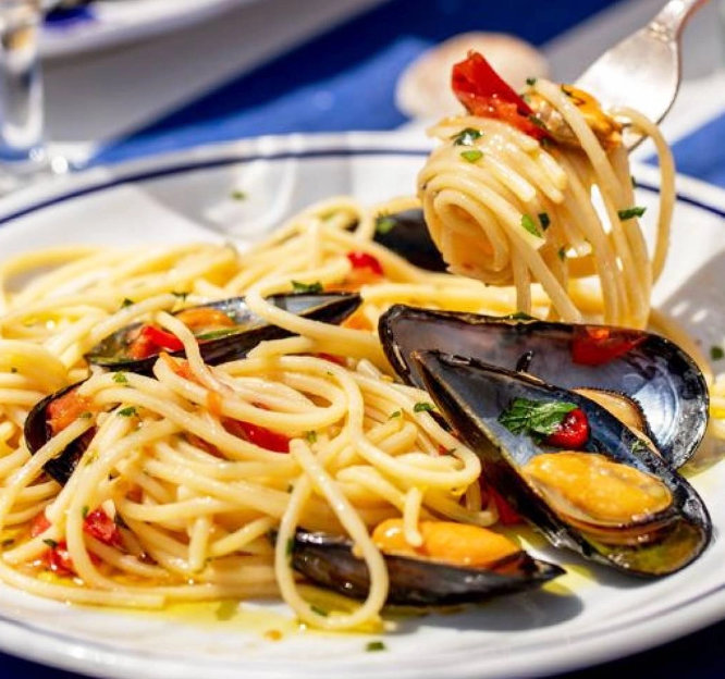 ricetta Spaghetto Scanalto con cozze e pomodorini